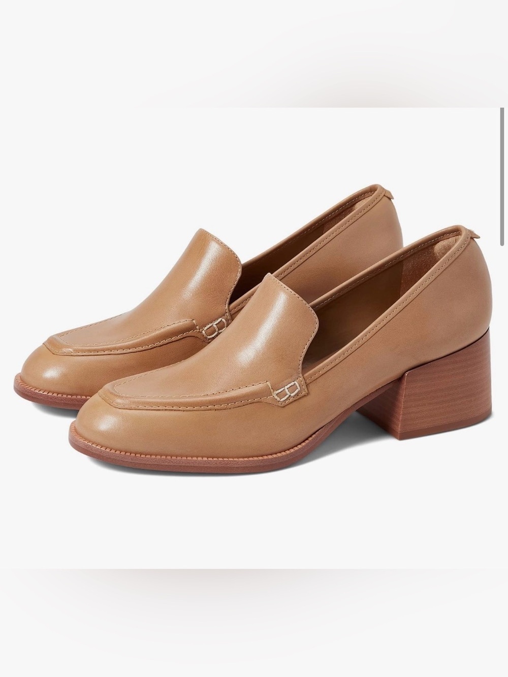 Bernardo Eryn leather heeled loafers 8